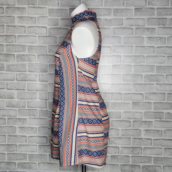 Vintage Handmade Mod Striped Mini Dress - Picture 2 of 3